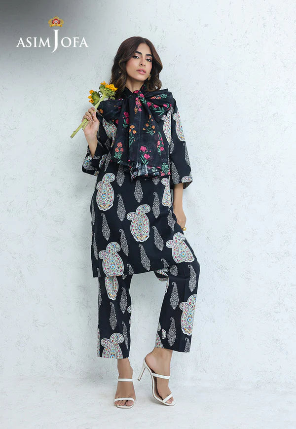 Asim Jofa- AJPB-229 PRINTED CAMBRIC STITCHED 3PCS