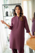 Azure Chic Wine β Maroon Designer 2-Piece Stitched Set in Premium Blended Fabric