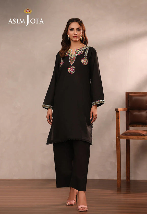 Asim Jofa Co-ord set AJPB-135 EMBROIDERED CAMBRIC 2 PCS STITCHED