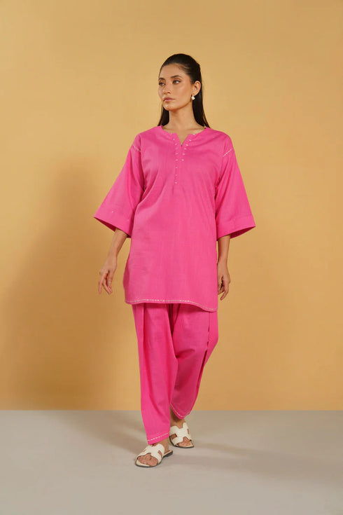 AlKaram Ready-to-Wear | SHIRT & CULOTTE - STITCHED