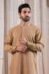 Muraqsh - Formal Camel Kurta Shalwar Embroidered – Men | Ready to Wear