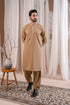 Muraqsh - Formal Camel Kurta Shalwar Embroidered – Men | Ready to Wear