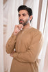 Muraqsh - Formal Camel Kurta Shalwar Embroidered – Men | Ready to Wear