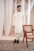 Muraqsh - Formal Bosky White Kurta Shalwar Embroidered β Men | Ready to Wear