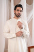 Muraqsh - Formal Bosky White Kurta Shalwar Embroidered β Men | Ready to Wear