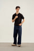 Muraqsh Drop Needle Zipper Knitted Polo - Men