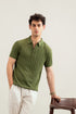 Muraqsh Drop Needle Zipper Knitted Polo - Men