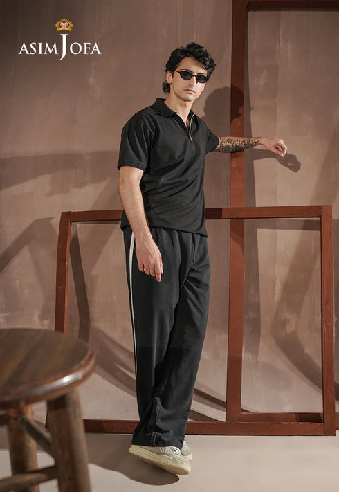 Asim Jofa- AJMPO-13 ZIPPER POLO T-SHIRT 1 PC