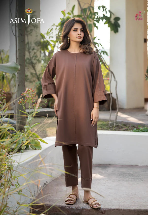 Asim Jofa Co-ord set AJPB-110 DYED CAMBRIC 2 PCS STITCHED