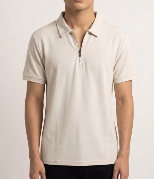 Muraqsh Basic Zipper Polo - Smart Fit - Men
