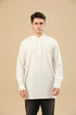 Muraqsh Off White Textured Short Kurta – Men | Ready-to-Wear