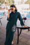 Azure Minty Vibe β Teal Green Matching Set with Fold Flair Trousers