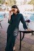 Azure Minty Vibe β Teal Green Matching Set with Fold Flair Trousers