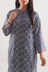 SAYA Striking Blue Silk-Touch Lyocell Stitched 2PC Suit