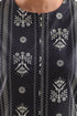 SAYA Printed Lawn Stitched 2-Piece Suit (Shirt & Trouser) – Black | Design