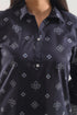 SAYA Deep Black Printed Lawn Stitched 2PC Sui